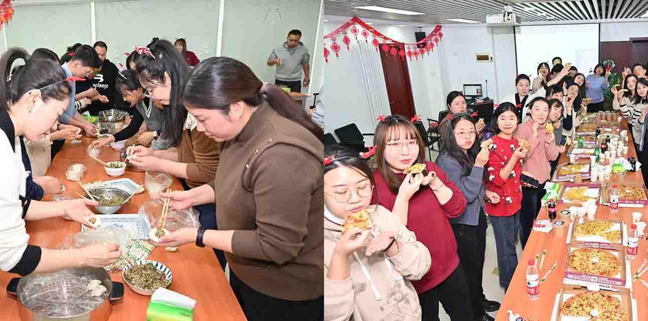 Winter Solstice, Hollywell happily eats dumplings1